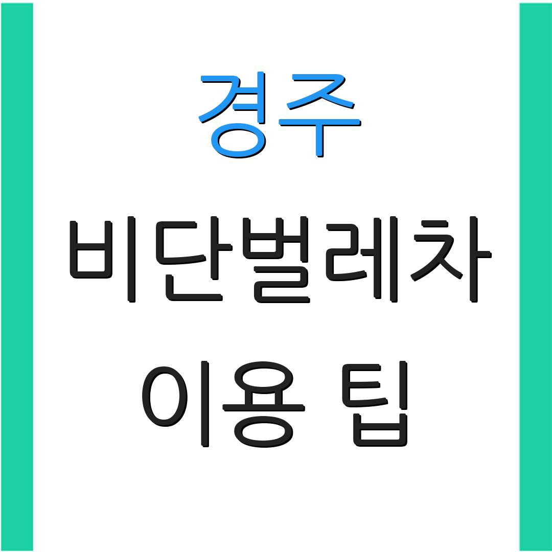 경주 비단벌레차 이용 팁 | 현장 구매 정보 | 예약 방법