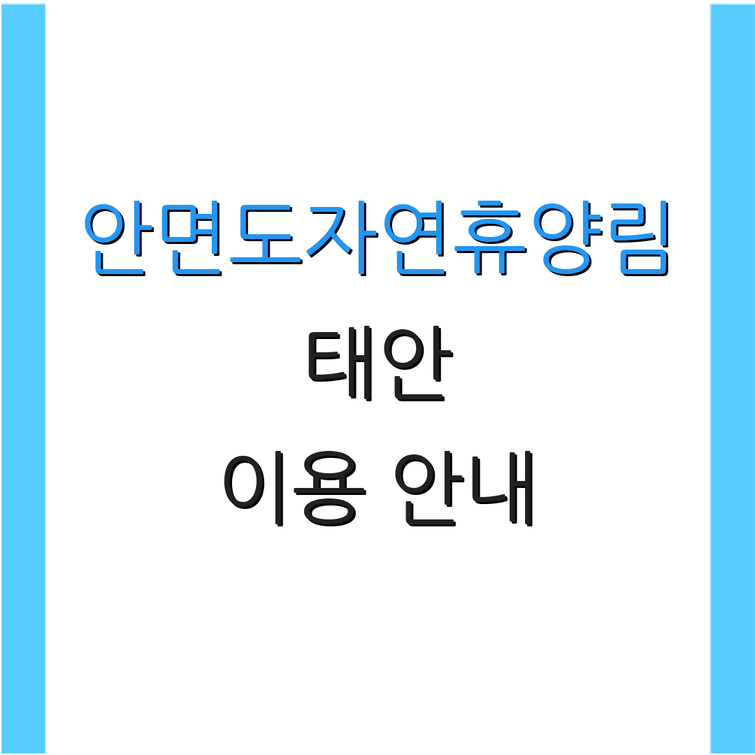 안면도자연휴양림 태안 이용 안내 | 숲속 숙소 정보 | 자연 체험 활동
