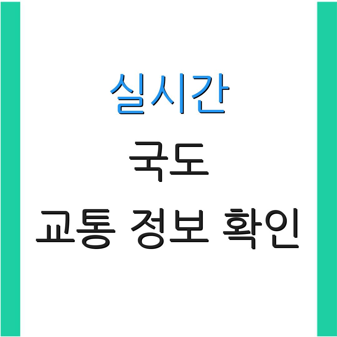 실시간 국도 교통 정보 확인 | 도로 상황 모니터링 | 카메라 영상 보기
