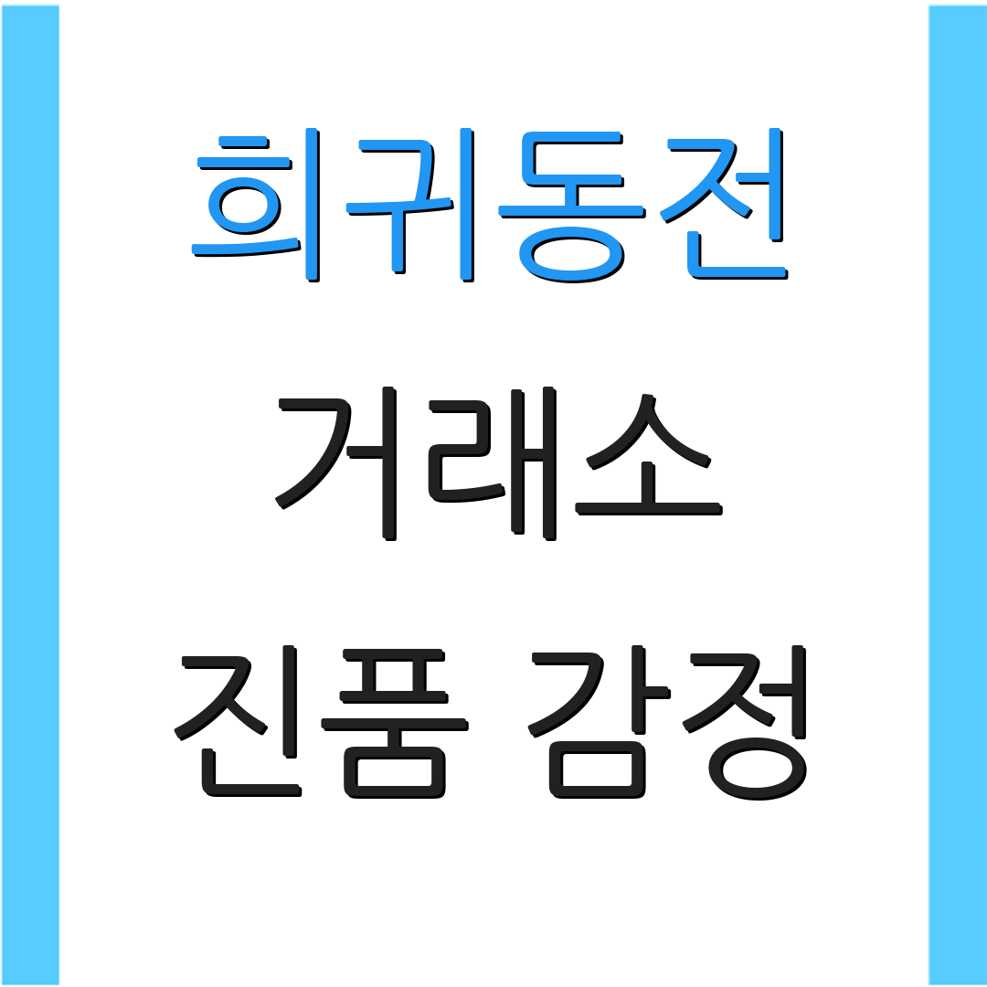 희귀동전 거래소 진품 감정 | 안전한 거래법 | 투자 전략