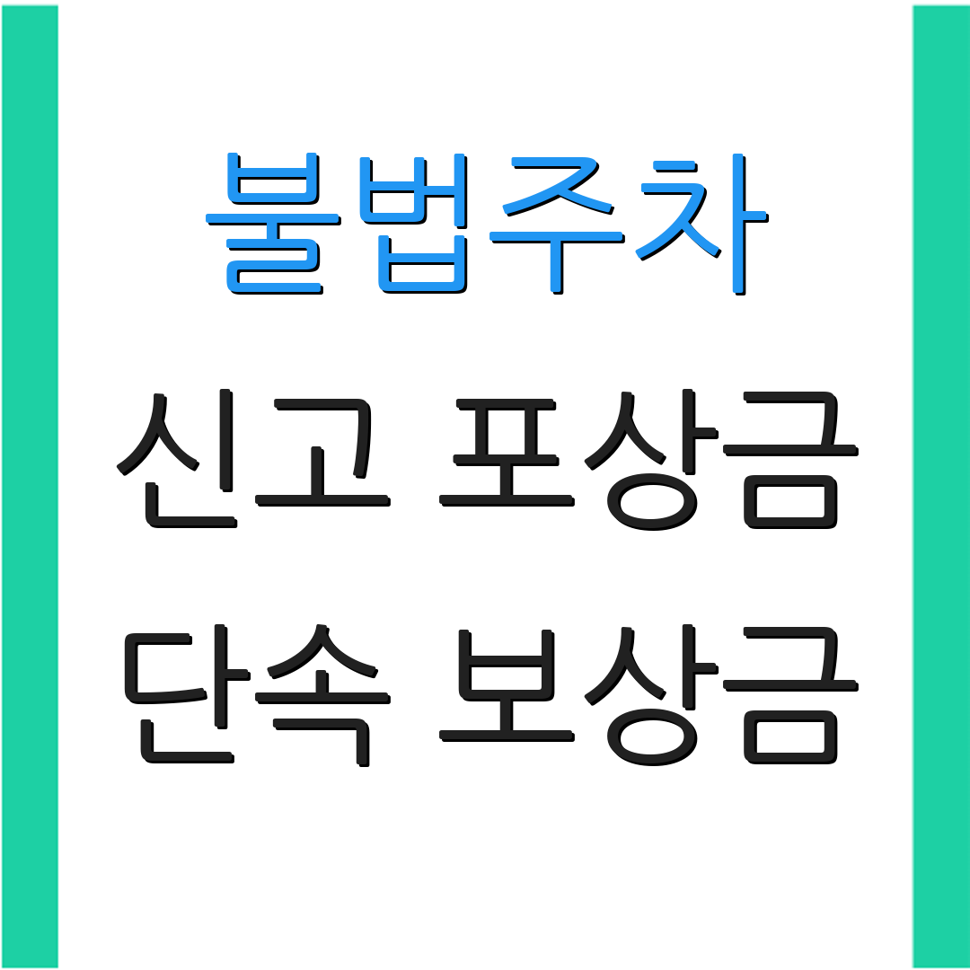 불법주차 신고 포상금 단속 보상금 | 주차 마일리지 | 신고 혜택 안내