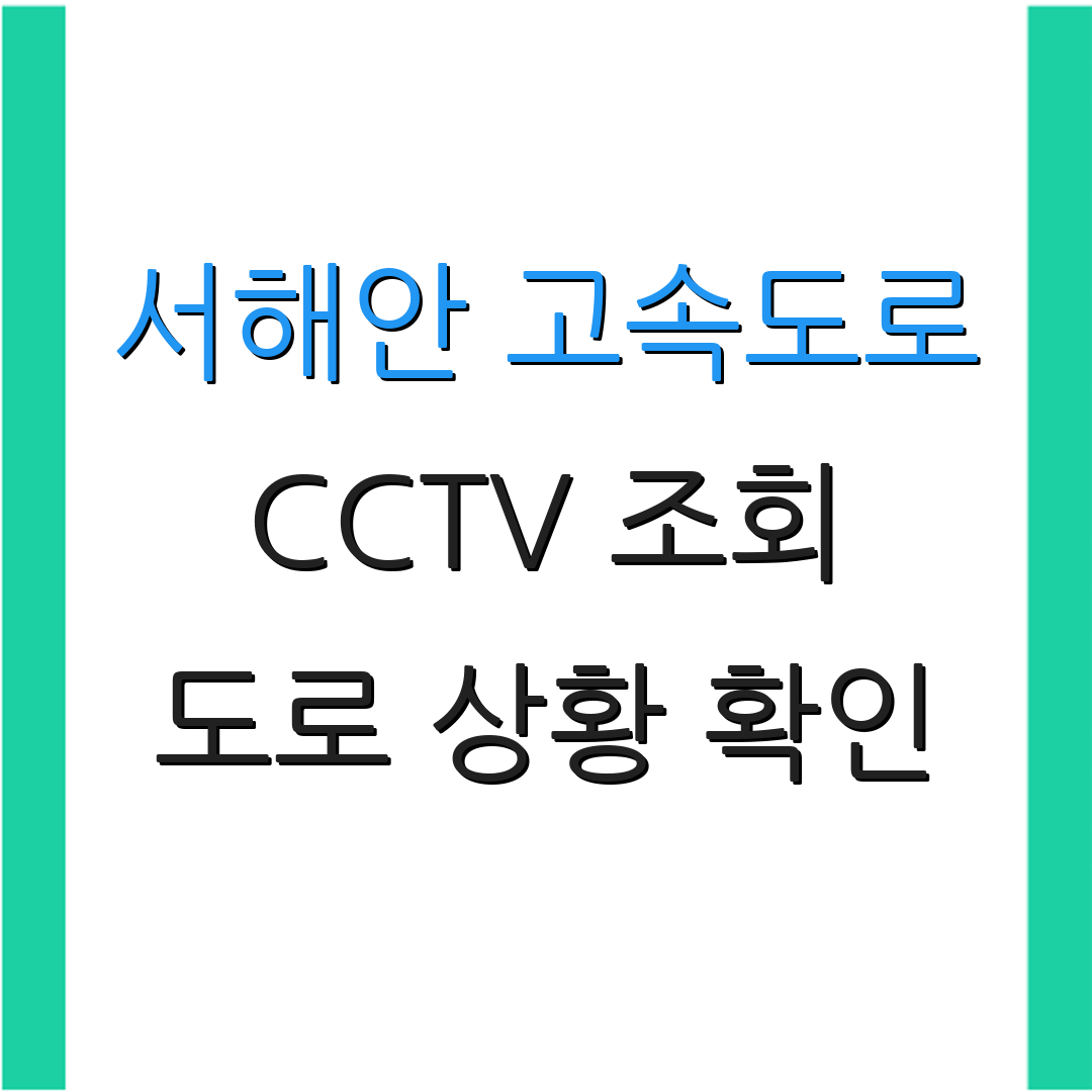 서해안 고속도로 CCTV 조회 도로 상황 확인 | 실시간 교통 정보 | 교통 사고 정보