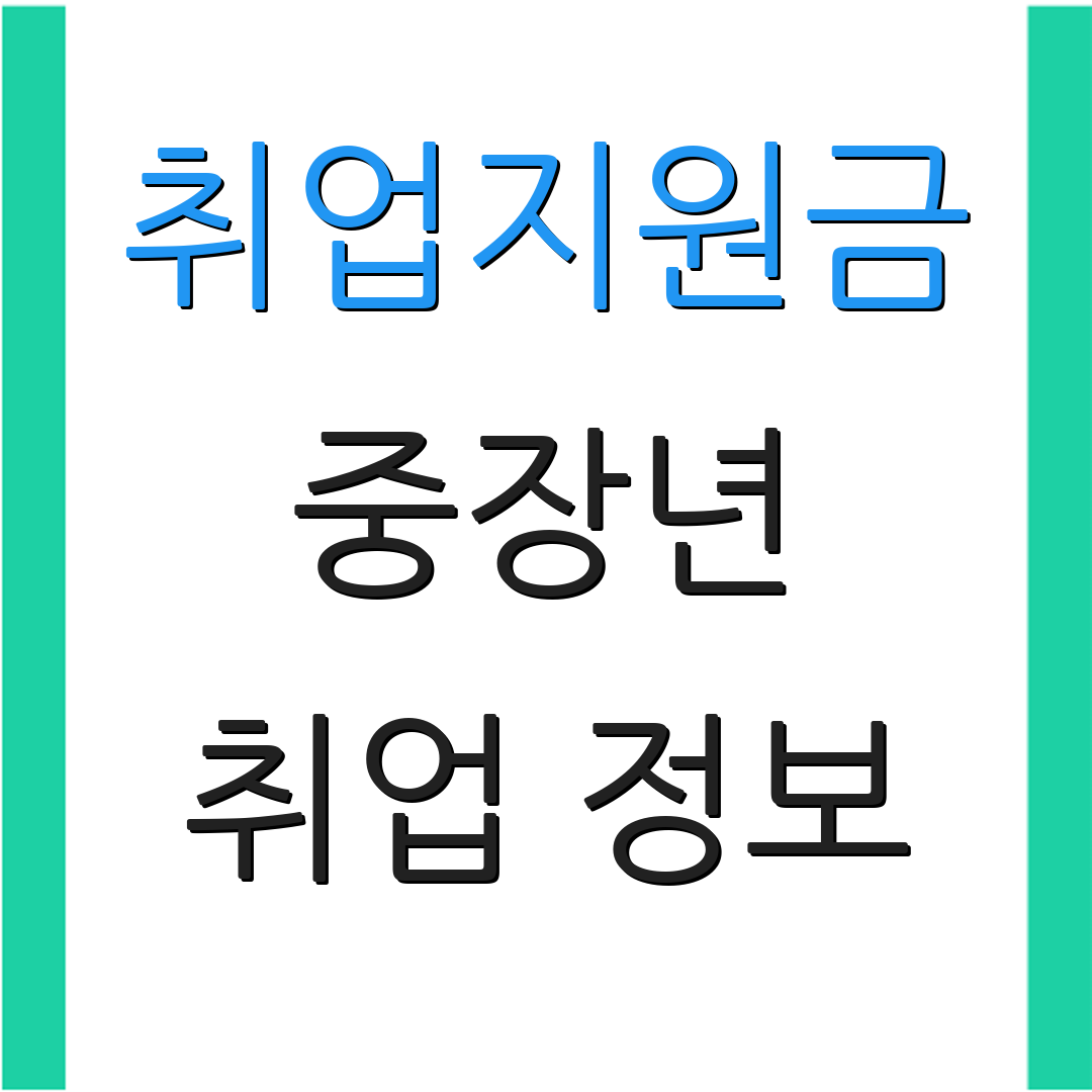 취업지원금 중장년 취업 정보 | 지원 제도 안내 | 구직자 가이드